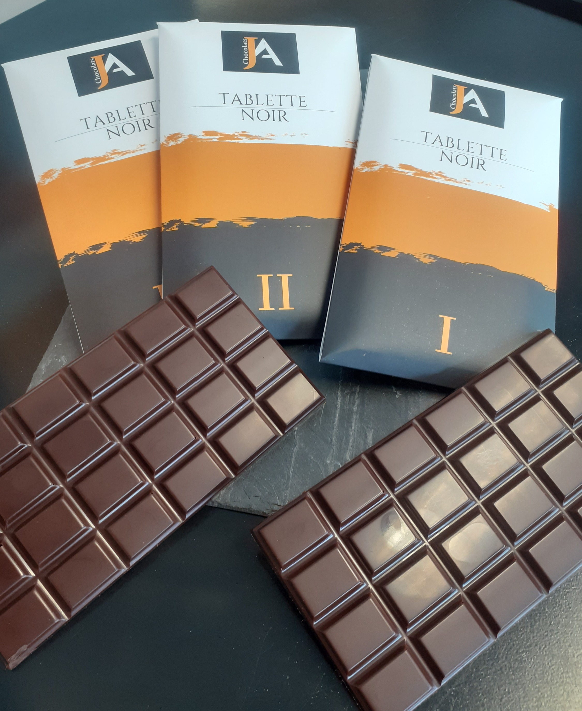 Tablettes chocolat noir/lait