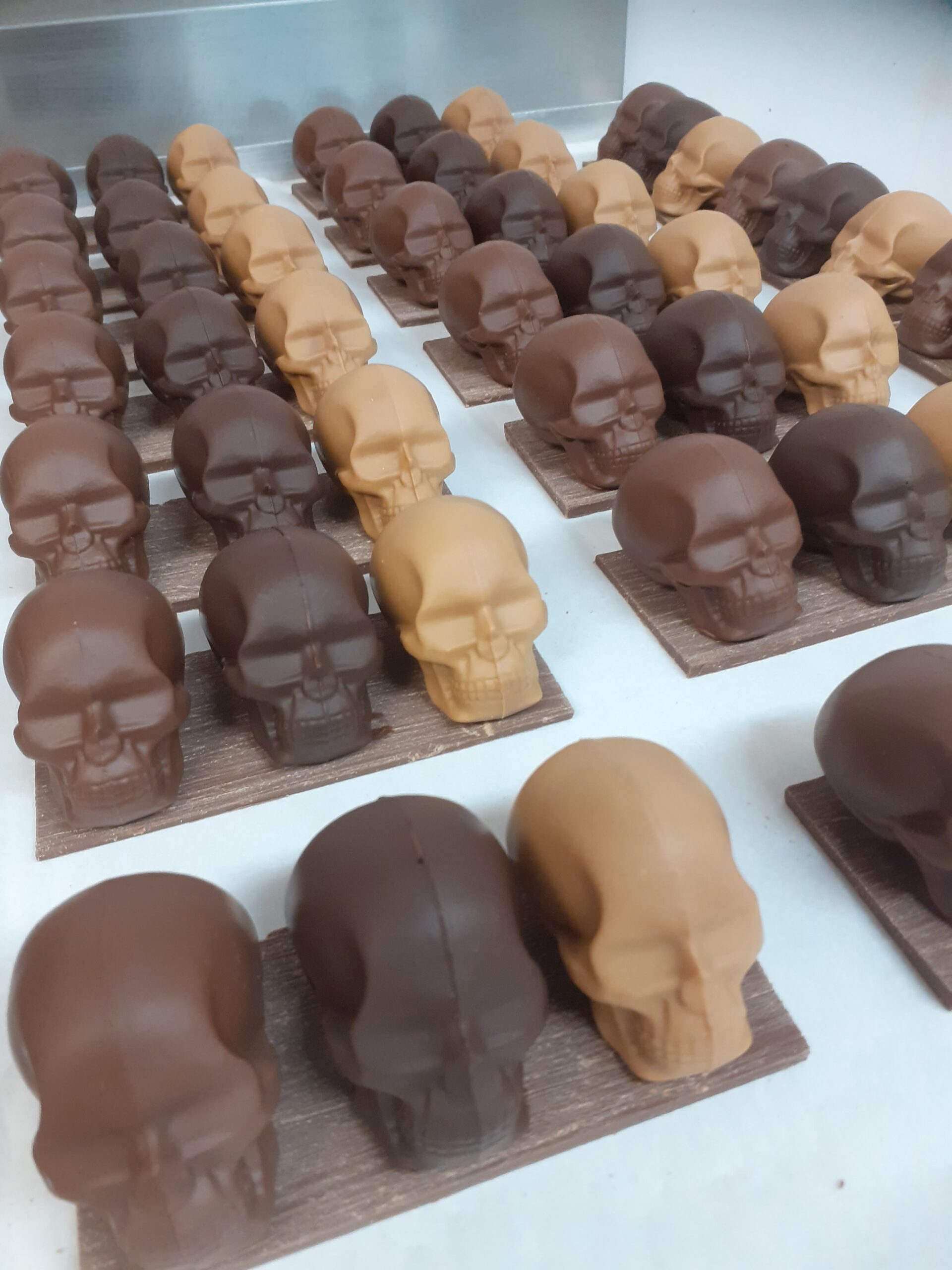 Crâne en chocolat