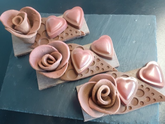 Rose en chocolat – Fête des Mères