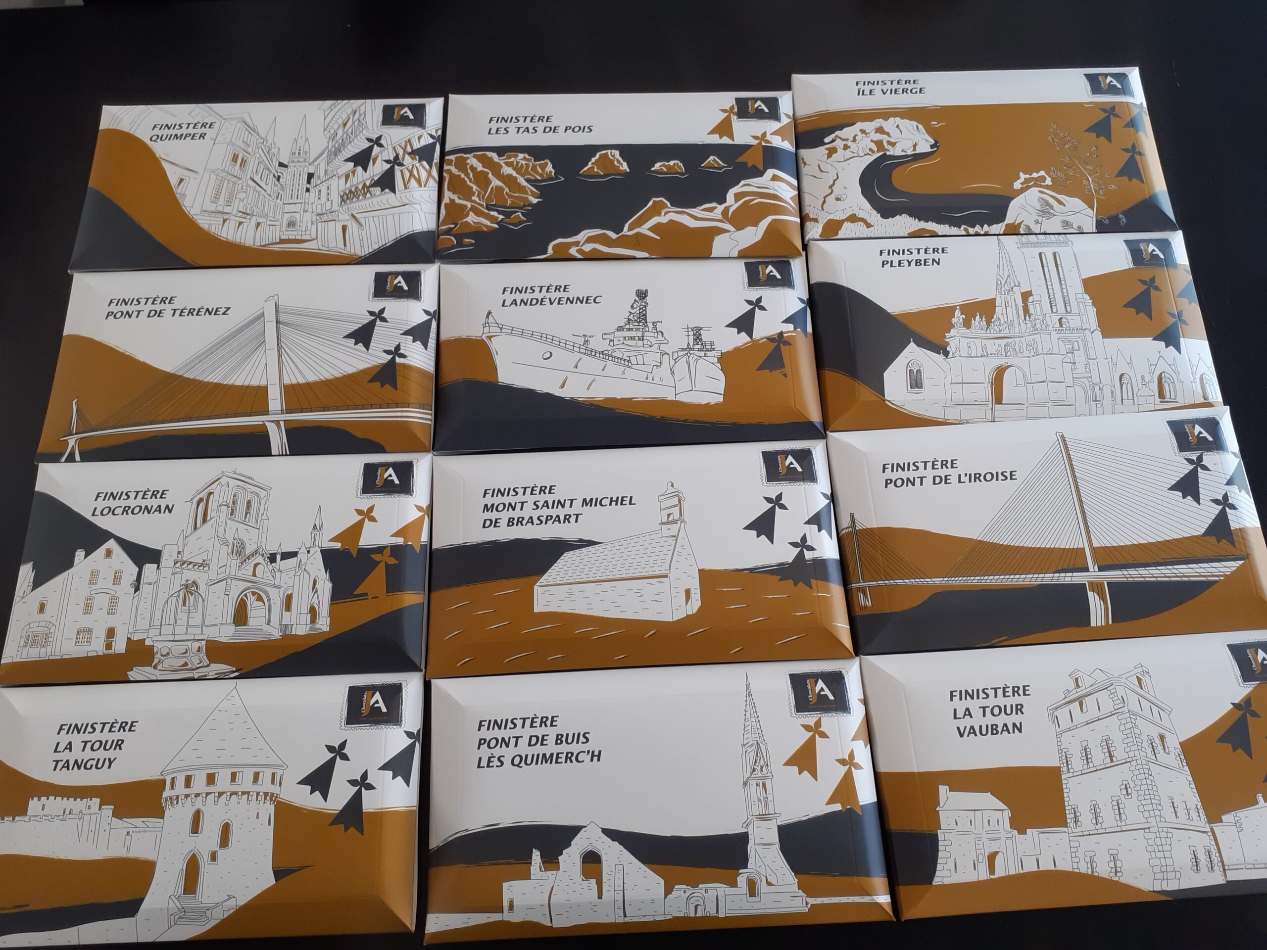 Cartes Postales Chocolat Noir ou Lait