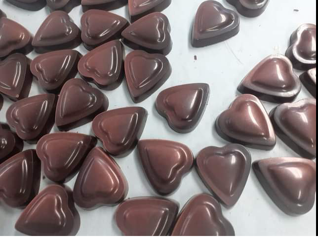 Cœurs chocolat noir – Caramel framboise – Édition 2020